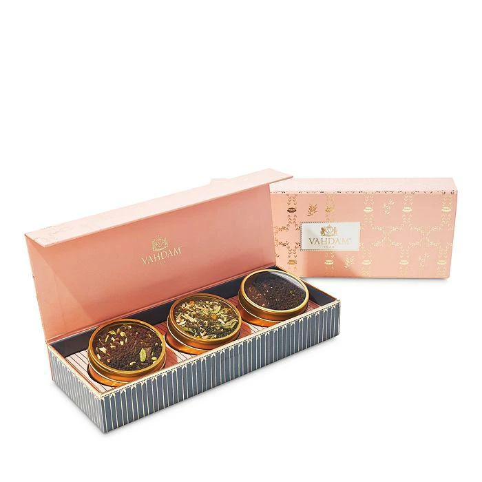 商品VAHDAM|Classic Blush Loose Leaf Teas, Set of 3 ,价格¥187,第1张图片