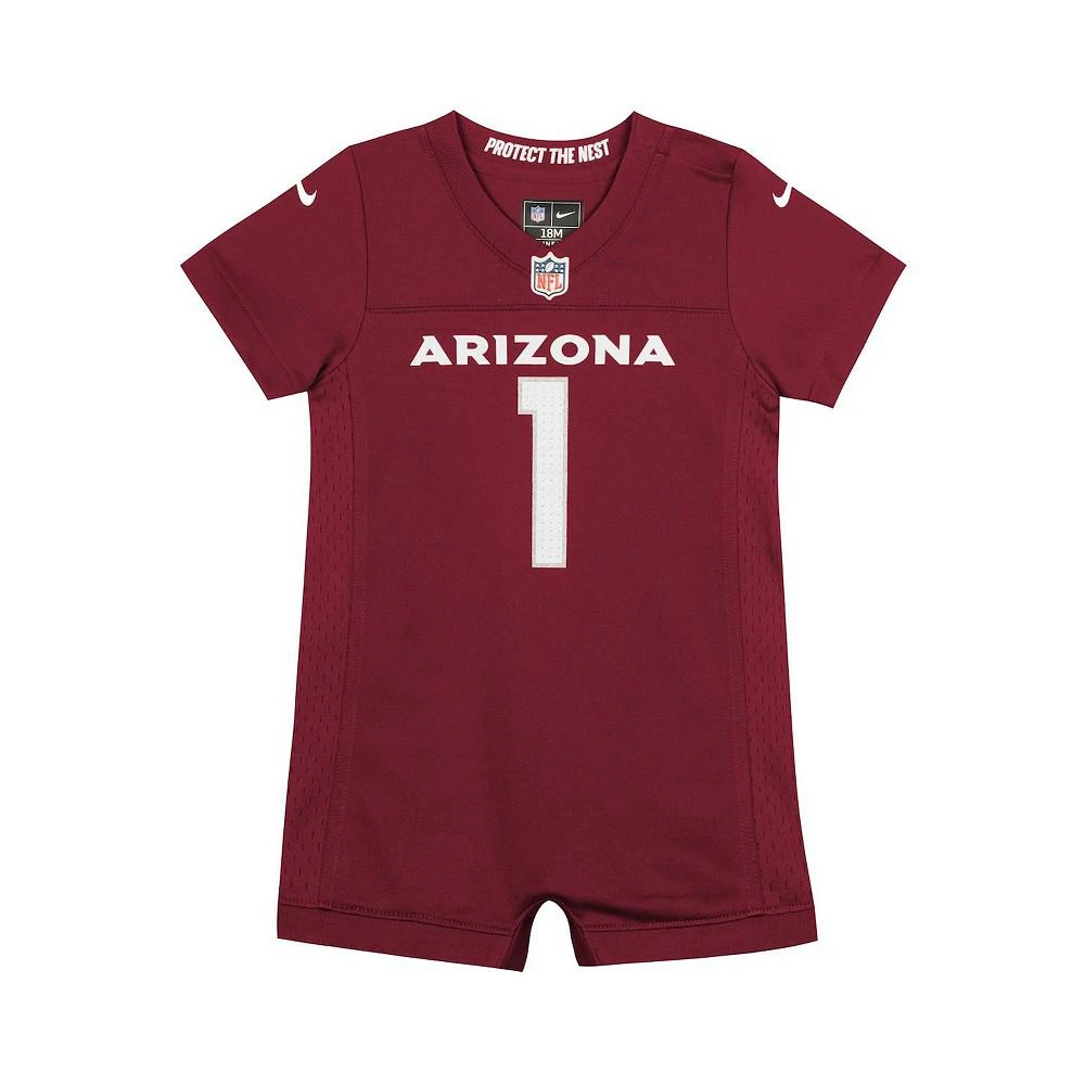 商品NIKE|Newborn and Infant Boys and Girls Kyler Murray Cardinal Arizona Cardinals Romper Jersey,价格¥275,第2张图片详细描述