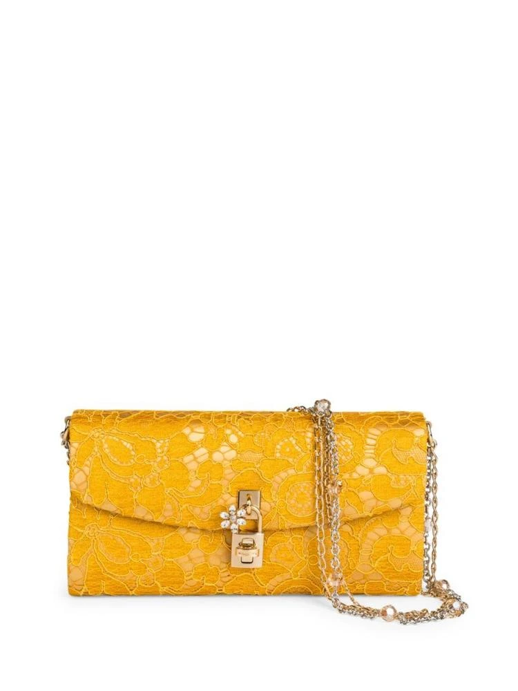 商品Dolce & Gabbana|蕾丝 Pouchette 链条手包,价格¥5197,第1张图片