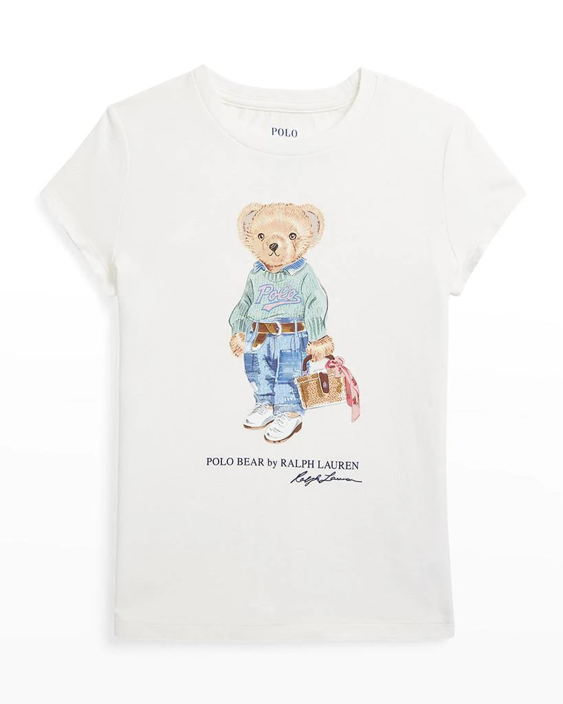商品Ralph Lauren|Girl's Polo Bear Graphic T-Shirt, Size S-L,价格¥178,第1张图片