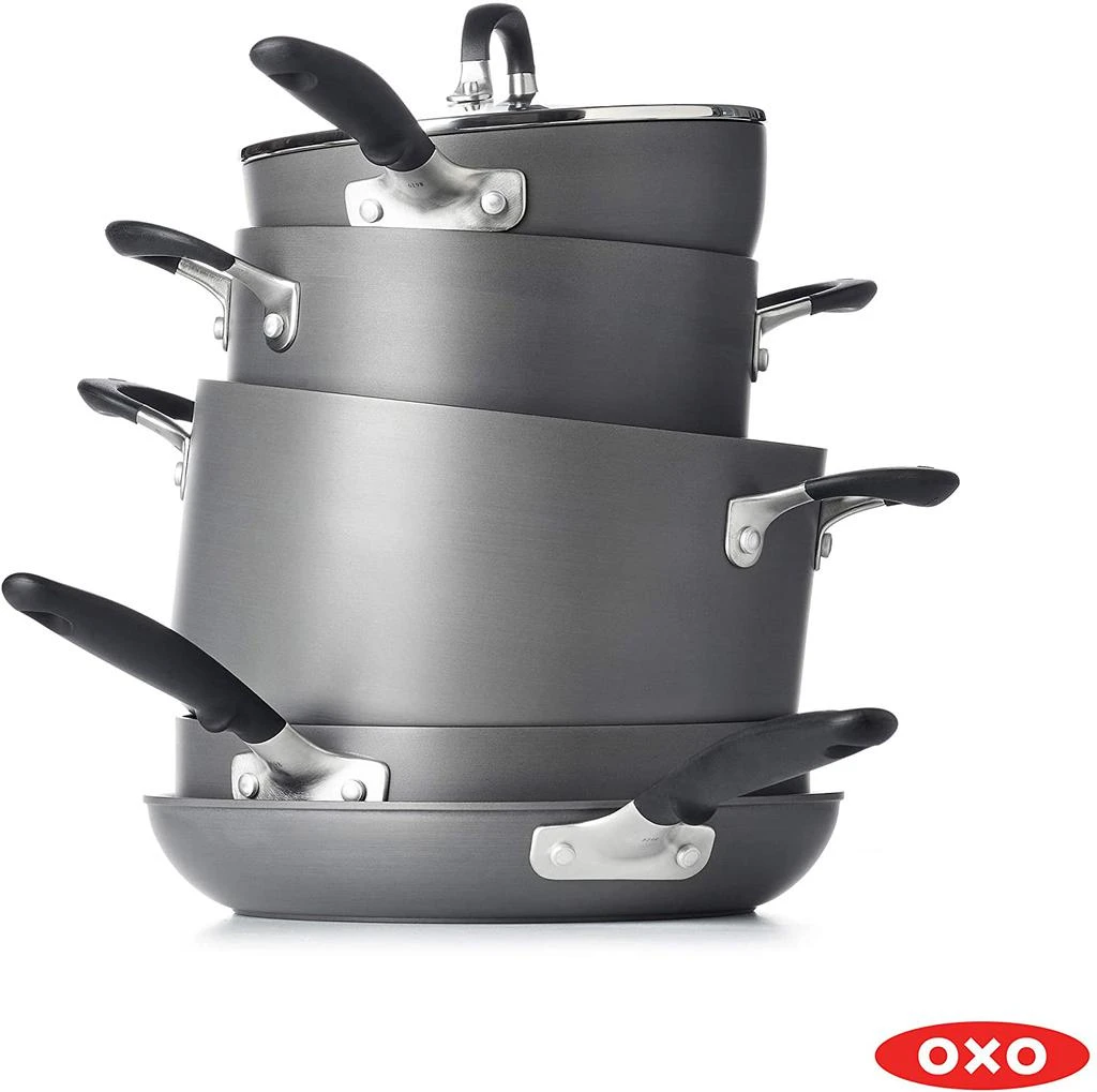 商品OXO|Oxo Good Grips Nonstick 10 Piece Cookware Set, Black,价格¥1027,第2张图片详细描述