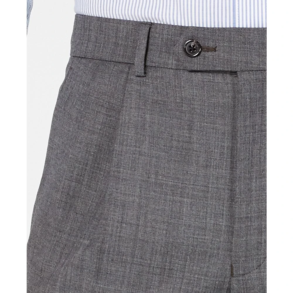 商品Ralph Lauren|Men's Classic-Fit UltraFlex Stretch Gray Sharkskin Pleated Suit Pants,价格¥570,第5张图片详细描述