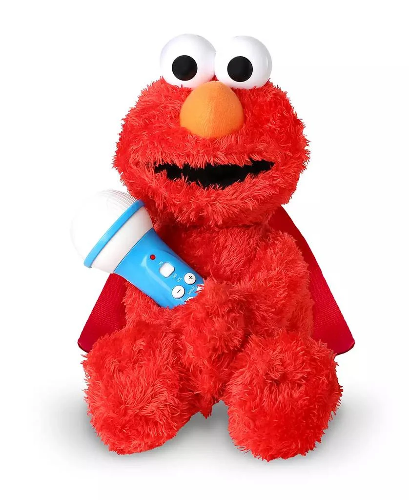 商品Singing Machine|Plush Toy Karaoke Backpack with Microphone, Speaker, Songs Sound Effects, Sesame Street Elmo,价格¥271,第1张图片