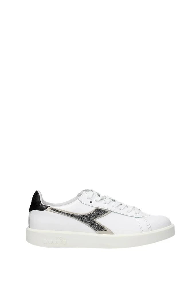 商品Diadora|Sneakers Leather White Black,价格¥734,第1张图片