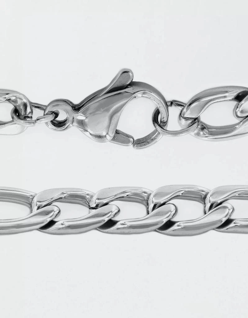 商品AE|West Coast Jewelry Polished Stainless Steel Figaro Chain Necklace,价格¥153,第2张图片详细描述