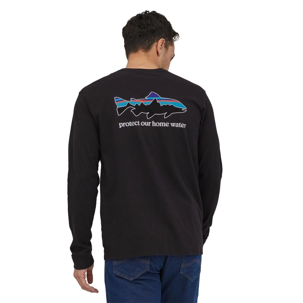 商品Patagonia|Patagonia Long-Sleeved Home Water Trout Responsibili-Tee Shirt - Men's,价格¥437,第2张图片详细描述