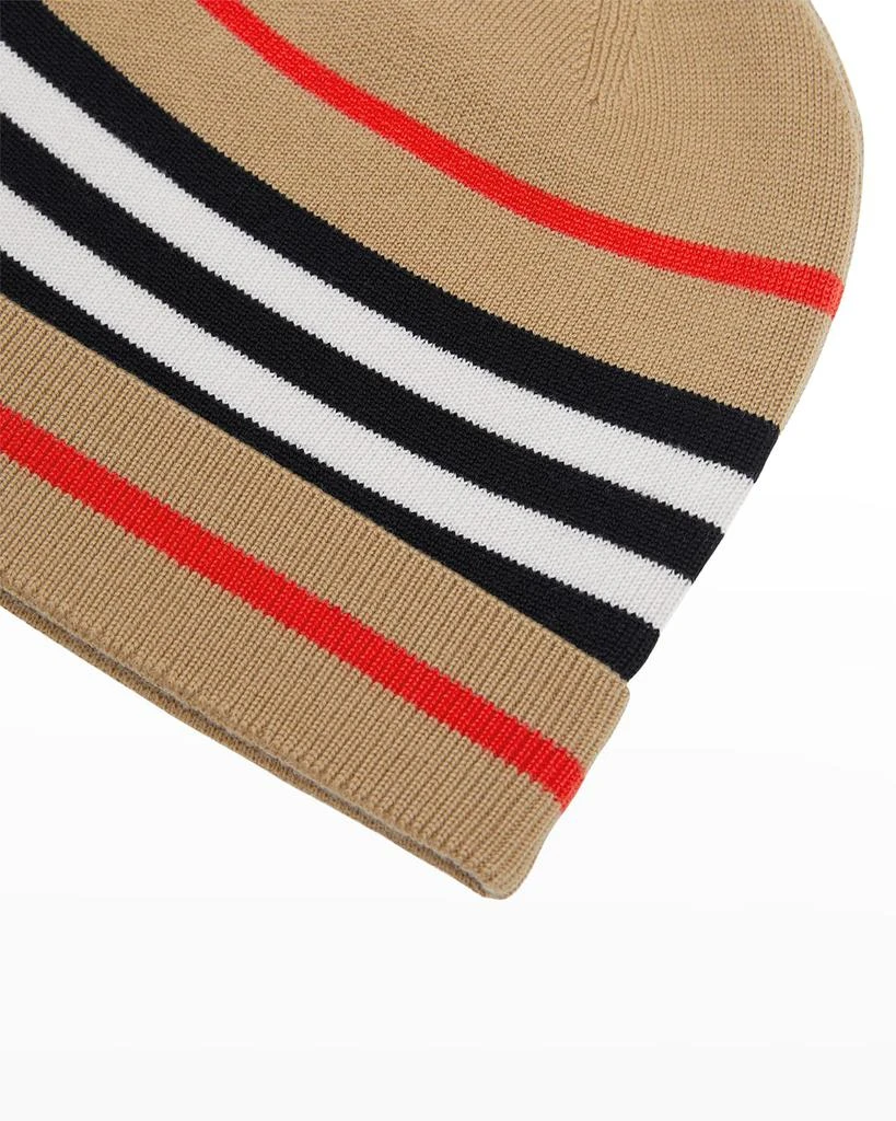 商品Burberry|Kid's Daphnie Icon Stripe Beanie, S-M,价格¥660,第3张图片详细描述