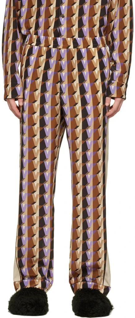 商品Valentino|Multicolor 'V' Pyjama Pants,价格¥3410,第1张图片