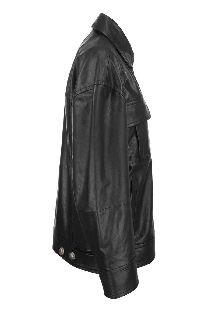 SPORTMAX BETA - Nappa leather over jacket商品第3张图片规格展示