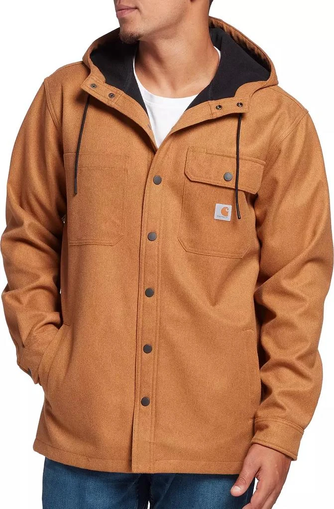 商品Carhartt|Carhartt Men's Rain Defender Relaxed Fit Heavyweight Hooded Shirt Jacket,价格¥627,第1张图片