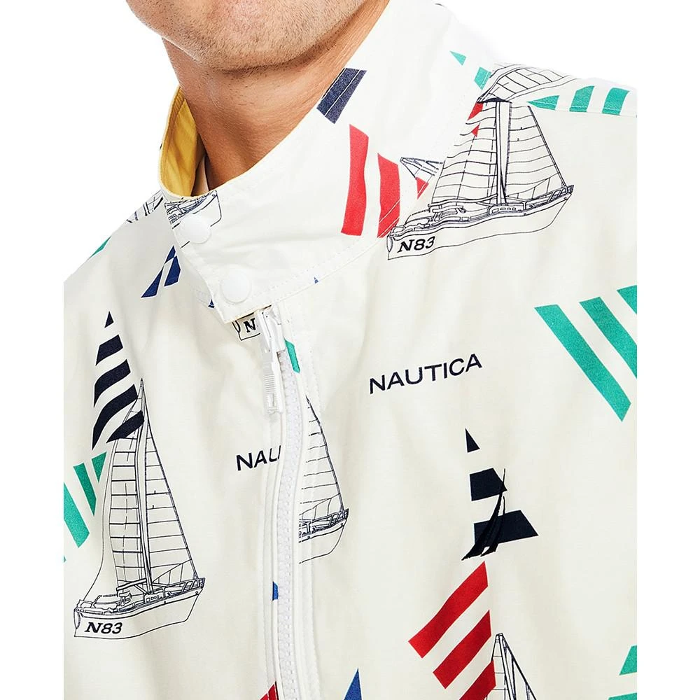 商品Nautica|Men's Classic-Fit Reversible Logo-Print Full-Zip Jacket,价格¥578,第5张图片详细描述