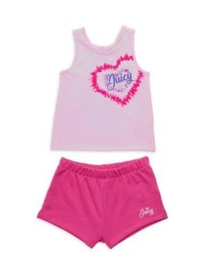 商品Juicy Couture|Baby Girl’s 2-Piece Tank Top & Shorts Set,价格¥79,第1张图片