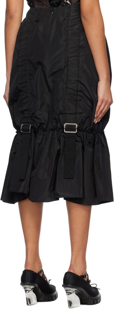 Black Adjustable Midi Skirt商品第3张图片规格展示