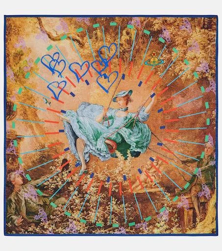 商品Vivienne Westwood|图案印花真丝围巾,价格¥1722,第1张图片