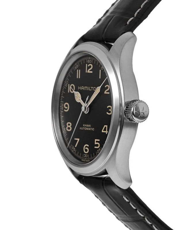 商品Hamilton|Hamilton Khaki Field Murph Black Dial Leather Strap Men's Watch H70405730,价格¥6122,第3张图片详细描述