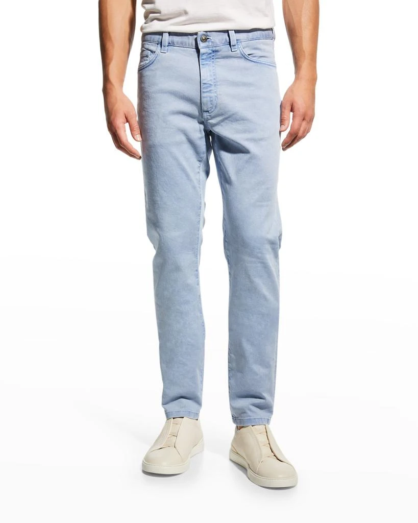 商品Zegna|Men's Cotton-Stretch Denim Jeans,价格¥2248,第1张图片