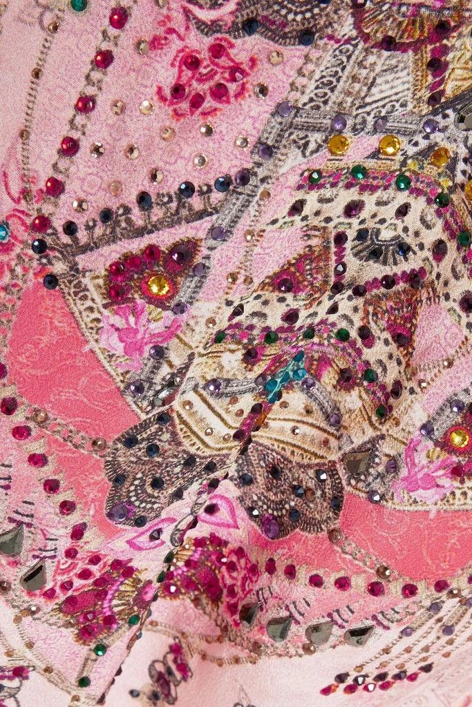 商品Camilla|Crystal-embellished printed silk crepe de chine blouse,价格¥2474,第4张图片详细描述