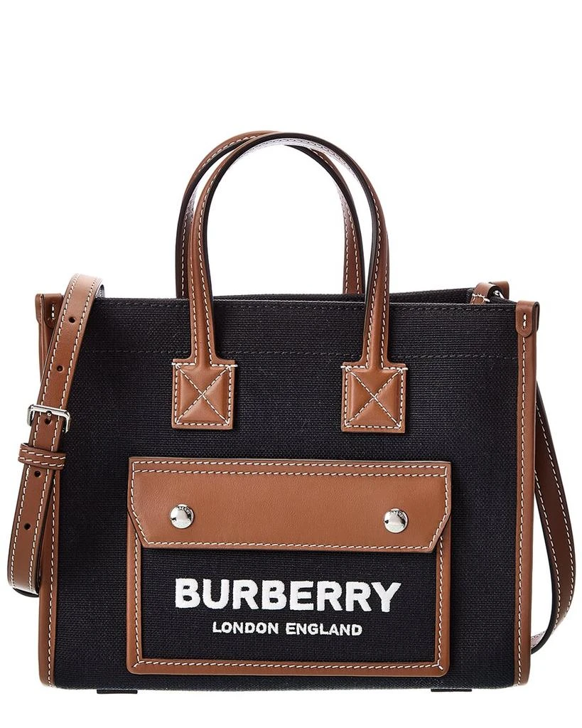 商品Burberry|Burberry Freya Mini Canvas & Leather Tote,价格¥6870,第2张图片详细描述