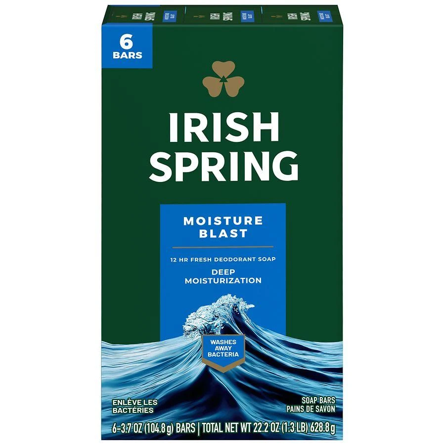 商品Irish Spring|Bar Soap for Men Moisture Blast,价格¥45,第1张图片