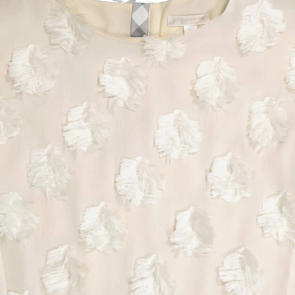 商品Burberry|Girls Natural White Anabella Ruffle Sleeve Dress,价格¥2293,第3张图片详细描述