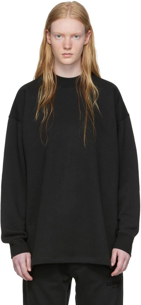 商品Essentials|Black Relaxed Sweatshirt,价格¥602,第1张图片