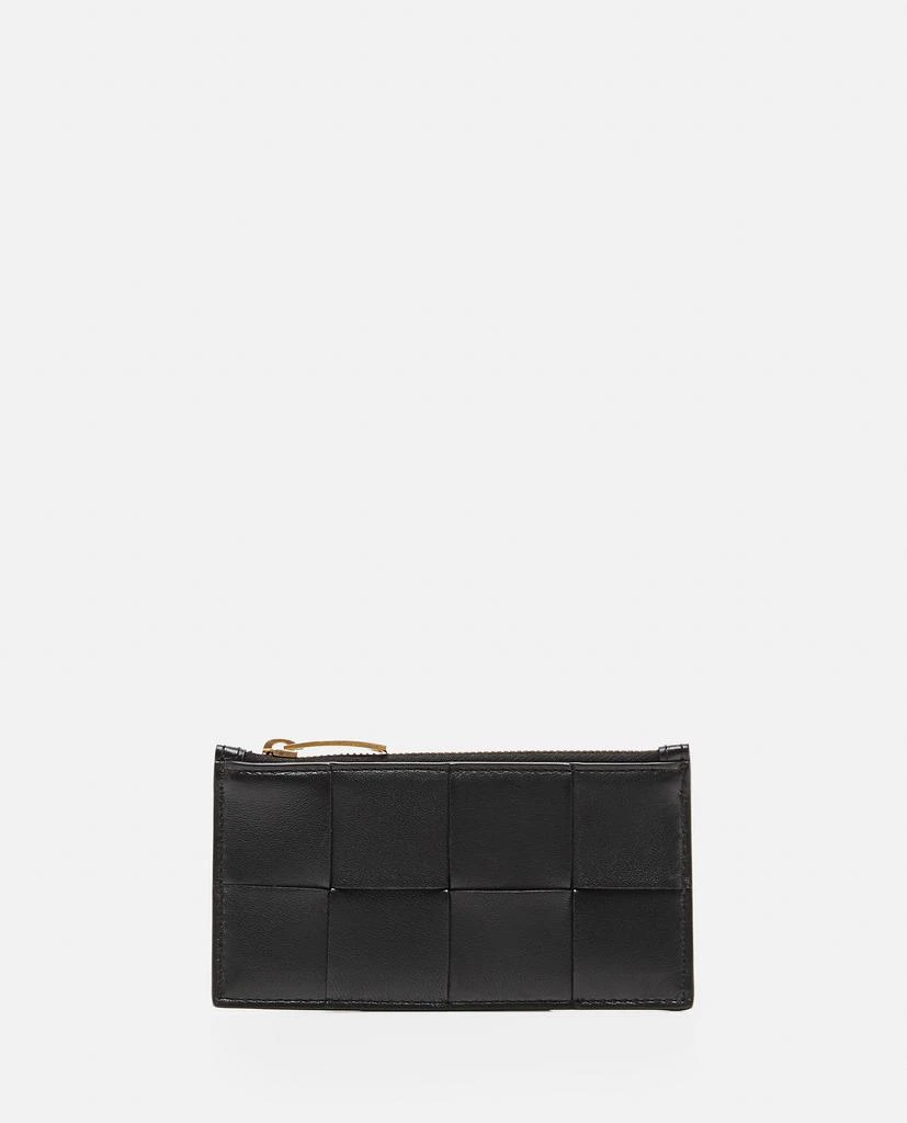商品Bottega Veneta|INTRECCIATO LEATHER ZIP CARDHOLDER,价格¥3399,第1张图片