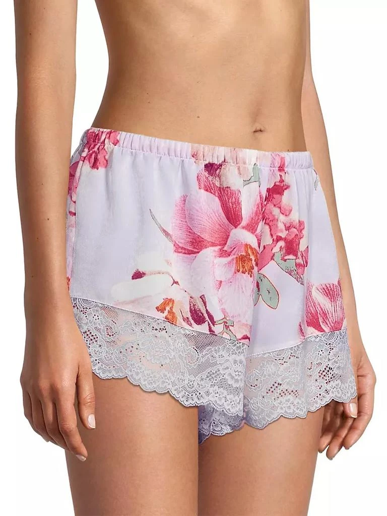 商品In Bloom|2-Piece Phoebe Floral Satin Lace-Trim Cami Short Set,价格¥203,第4张图片详细描述