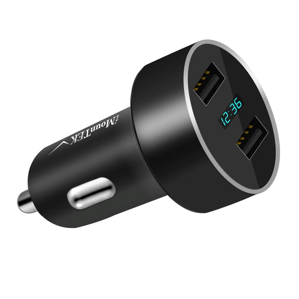 商品Global Bazaar|15W/3.1A Dual USB Car Charger Adapter - Fast Aluminum Alloy Charging for iPhone XR XS & Tablet PC,价格¥252,第1张图片