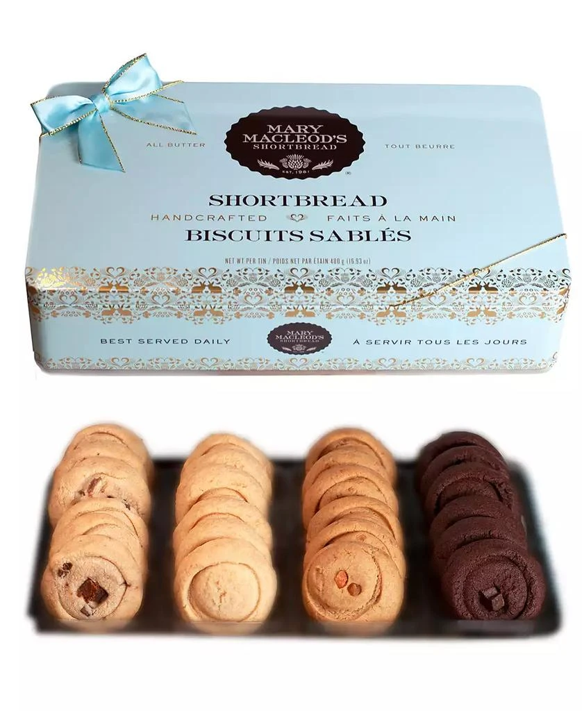 商品Mary Macleod's Shortbread|Mary Macleod's Variety Signature Cookie Tin Shortbread Cookies Gift, 24 Cookies - 1 Layer,价格¥314,第2张图片详细描述