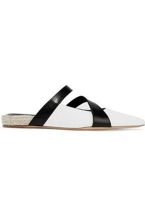 商品JW Anderson|Two-tone leather slippers,价格¥1558,第1张图片