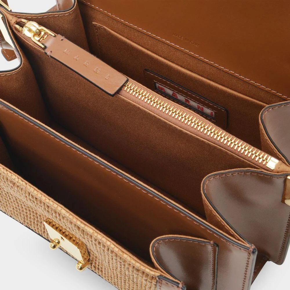 商品Marni|Trunk Soft Medium Bag in Brown Leather,价格¥14972,第4张图片详细描述