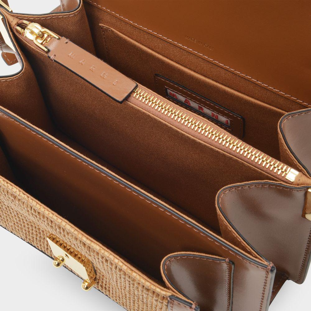 商品Marni|Trunk Soft Medium Bag in Brown Leather,价格¥14804,第6张图片详细描述