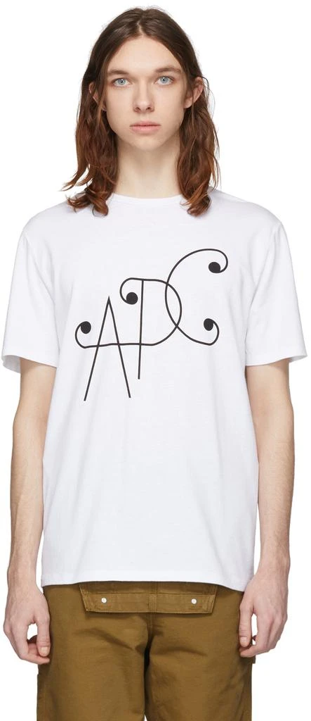 商品A.P.C.|White Ted T-Shirt,价格¥328,第1张图片