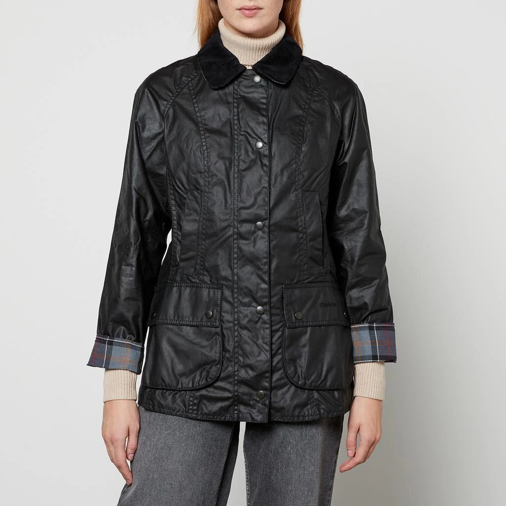 商品Barbour|Barbour Women's Beadnell Wax Jacket - Black,价格¥2024-¥2112,第1张图片