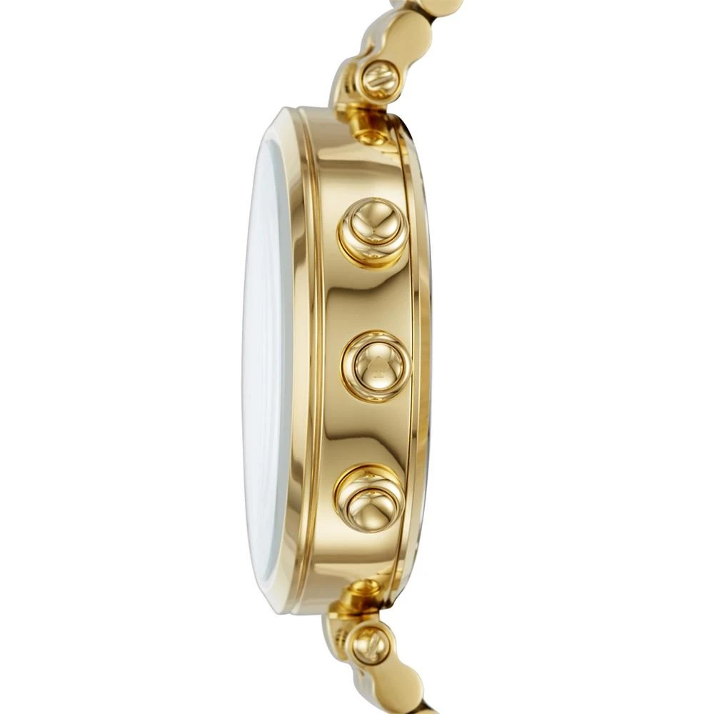 商品Kate Spade|Women's Holland Slim Gold-Tone Stainless Steel Bracelet Hybrid Smart Watch 38mm,价格¥1869,第2张图片详细描述