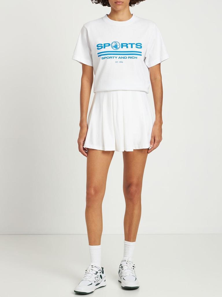 商品Sporty & Rich|Sports Cotton T-shirt,价格¥373,第1张图片