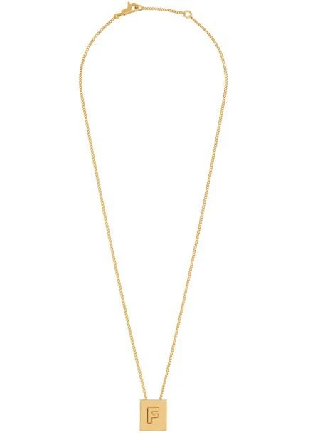 商品Celine|Alphabet金色饰面字母F黄铜项链,价格¥3729,第1张图片