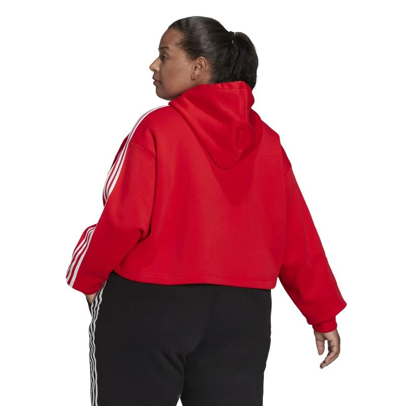 商品Adidas|adidas Plus 3 Stripe Short Hoodie - Women's,价格¥497,第2张图片详细描述