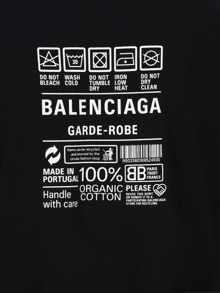 商品Balenciaga|Balenciaga Logo Printed Crewneck T-Shirt,价格¥4158,第4张图片详细描述