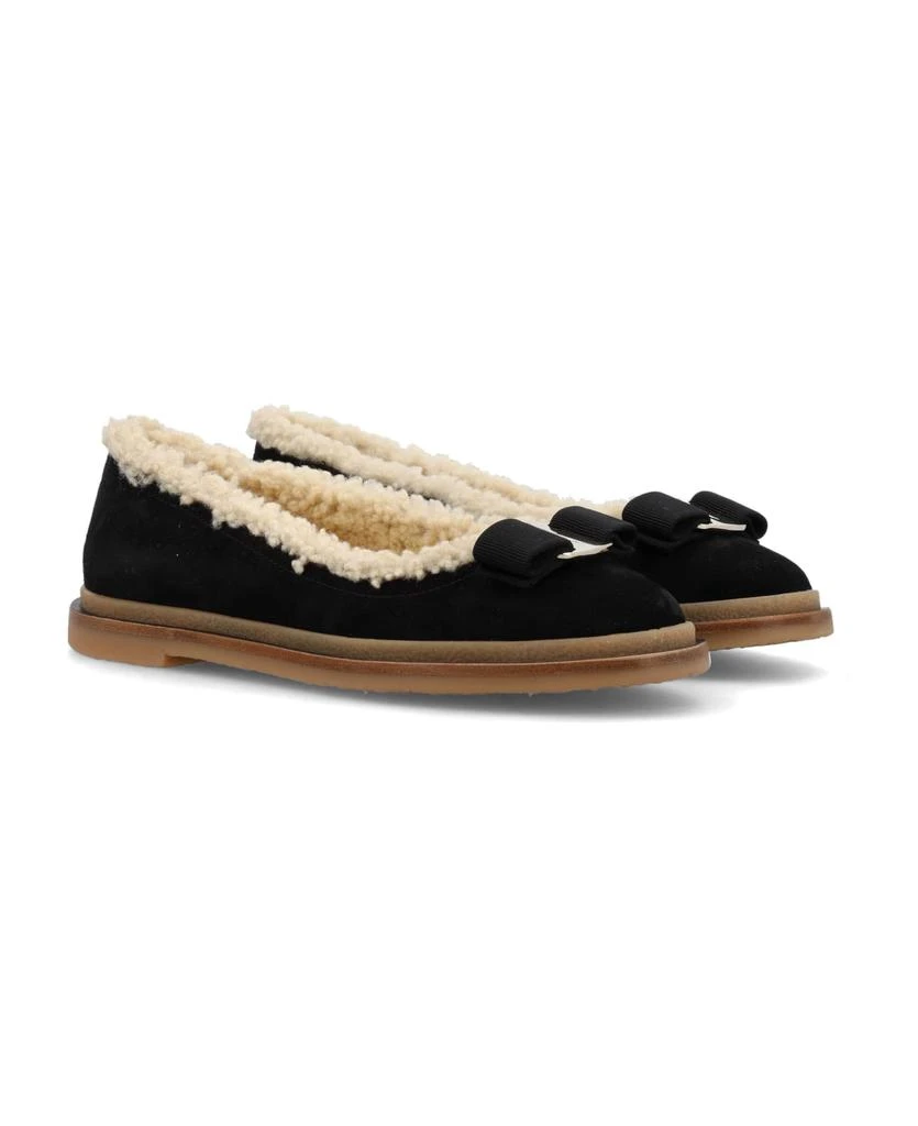 商品Salvatore Ferragamo|Varina Winter Ballet Flat,价格¥4774,第2张图片详细描述
