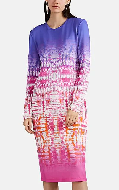 商品Prabal Gurung|Tie-Dyed Print T-Shirt Dress,价格¥1396,第1张图片
