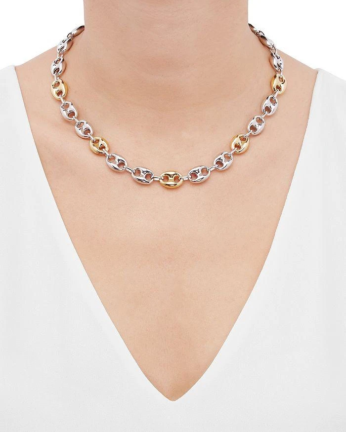 商品Alberto Amati|14K Yellow Gold & Sterling Silver Mariner Link Chain Necklace, 18",价格¥9702,第2张图片详细描述