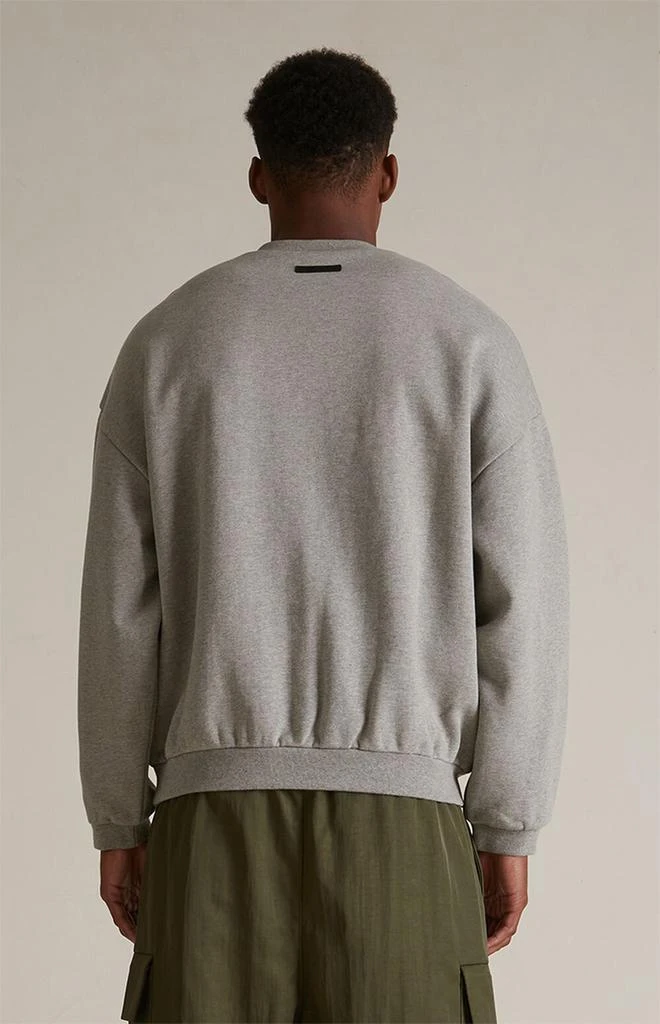 商品Essentials|Dark Heather Oatmeal Fleece Crew Neck Sweatshirt,价格¥834,第4张图片详细描述