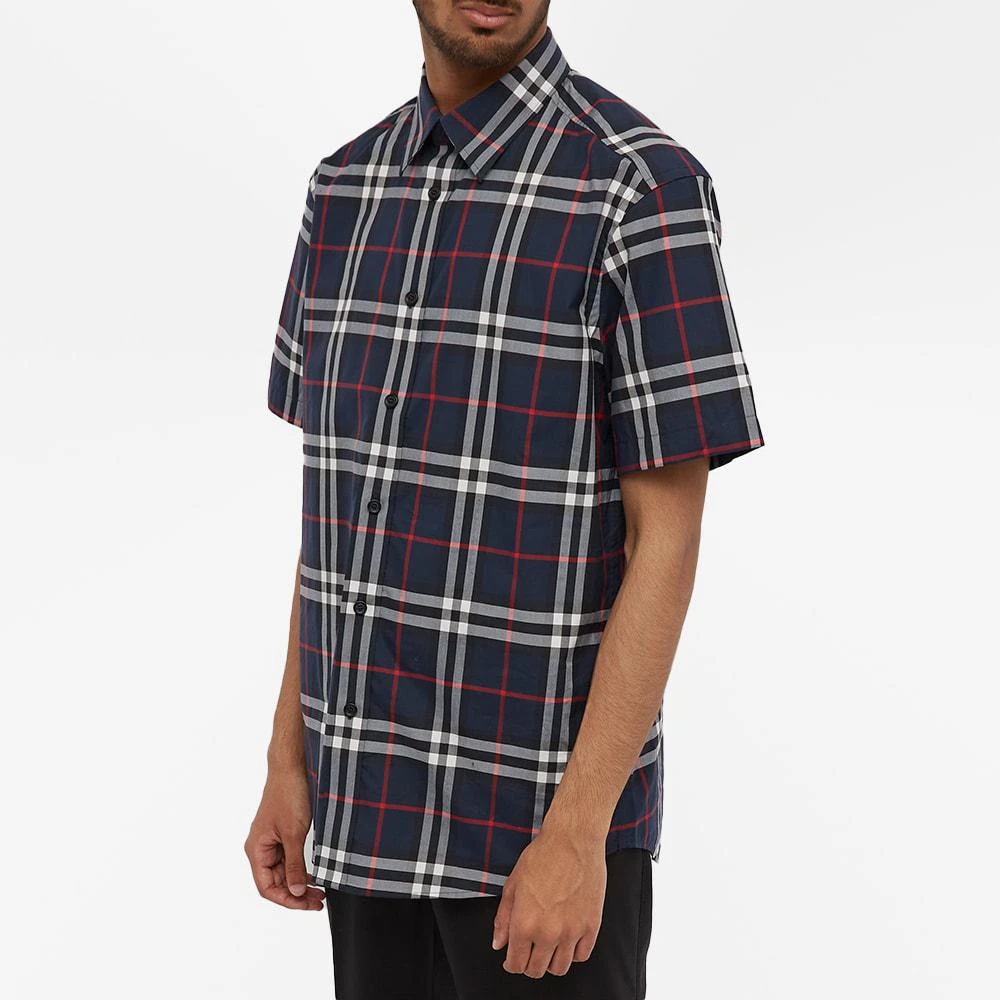 商品Burberry|Burberry Short Sleeve Caxton Check Shirt,价格¥3120,第2张图片详细描述