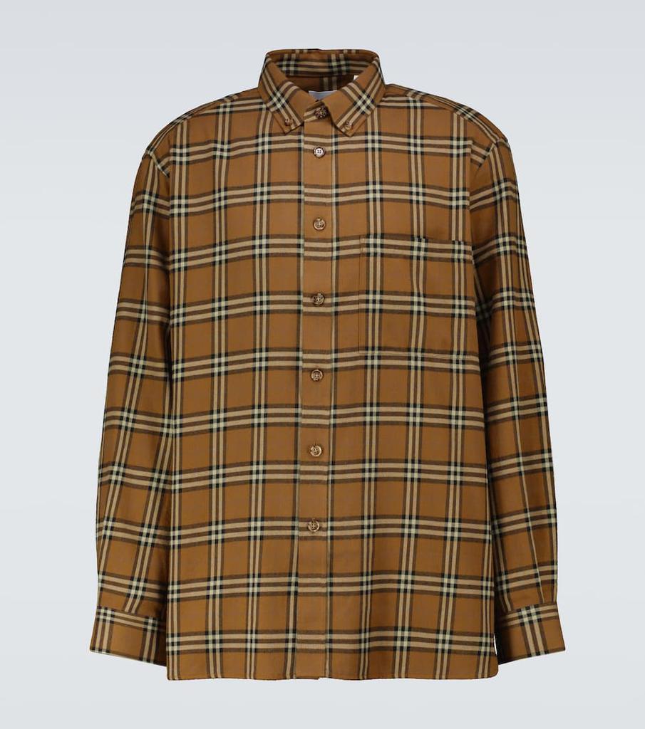 商品Burberry|Cranford长袖格纹衬衫,价格¥6423,第1张图片