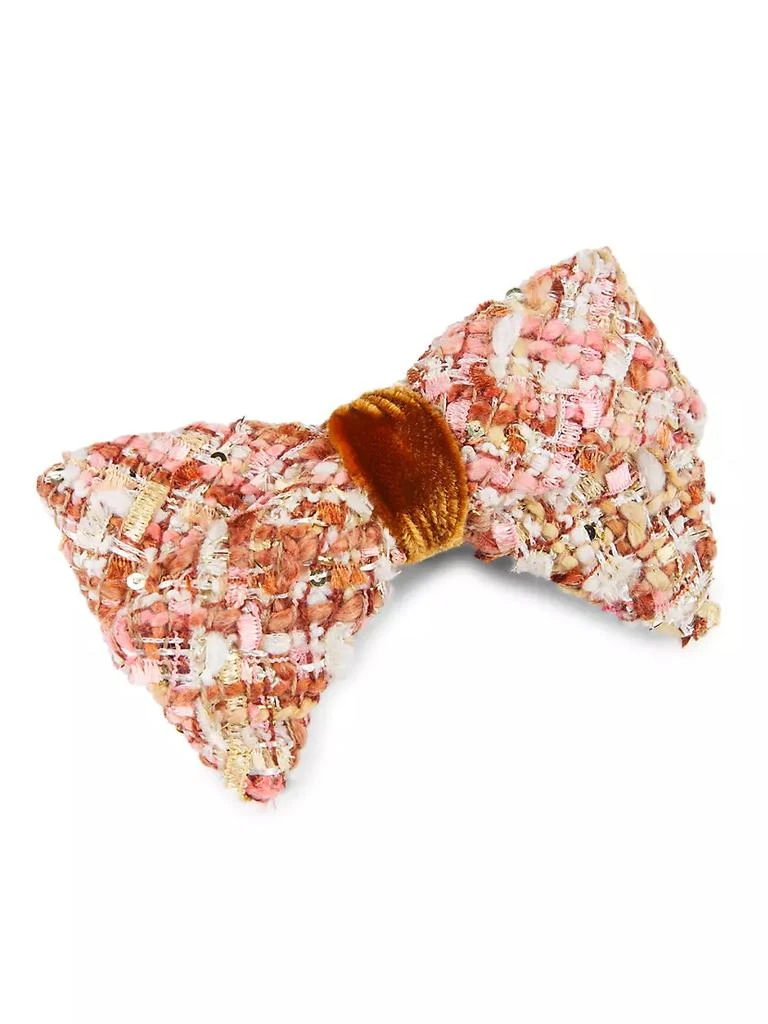 商品Alexandre de Paris|Tweed Bow Barrette,价格¥805,第1张图片