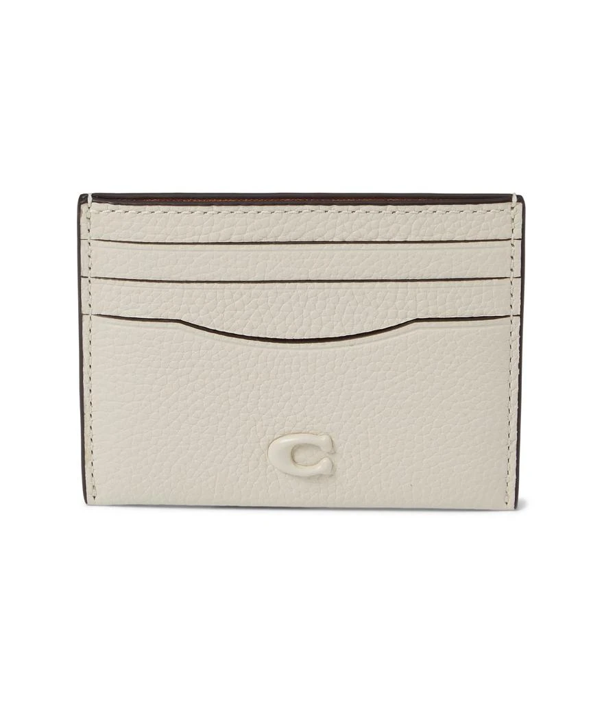 商品Coach|Pebble Leather Flat Card Case,价格¥428,第1张图片