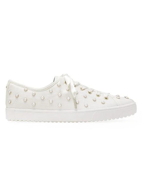 商品Kate Spade|Match Pearls Canvas Sneakers,价格¥447,第1张图片