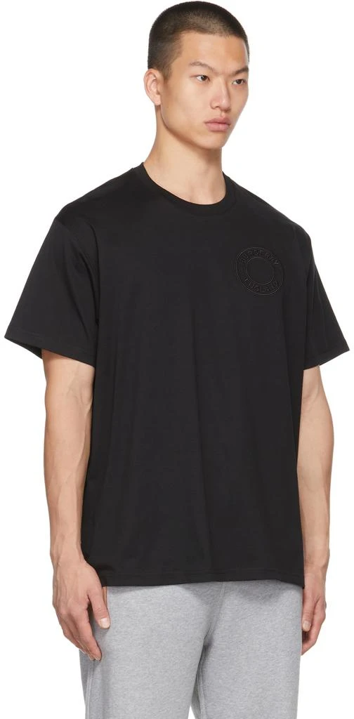 商品Burberry|黑色 Logo Graphic Oversized T 恤,价格¥4378,第2张图片详细描述
