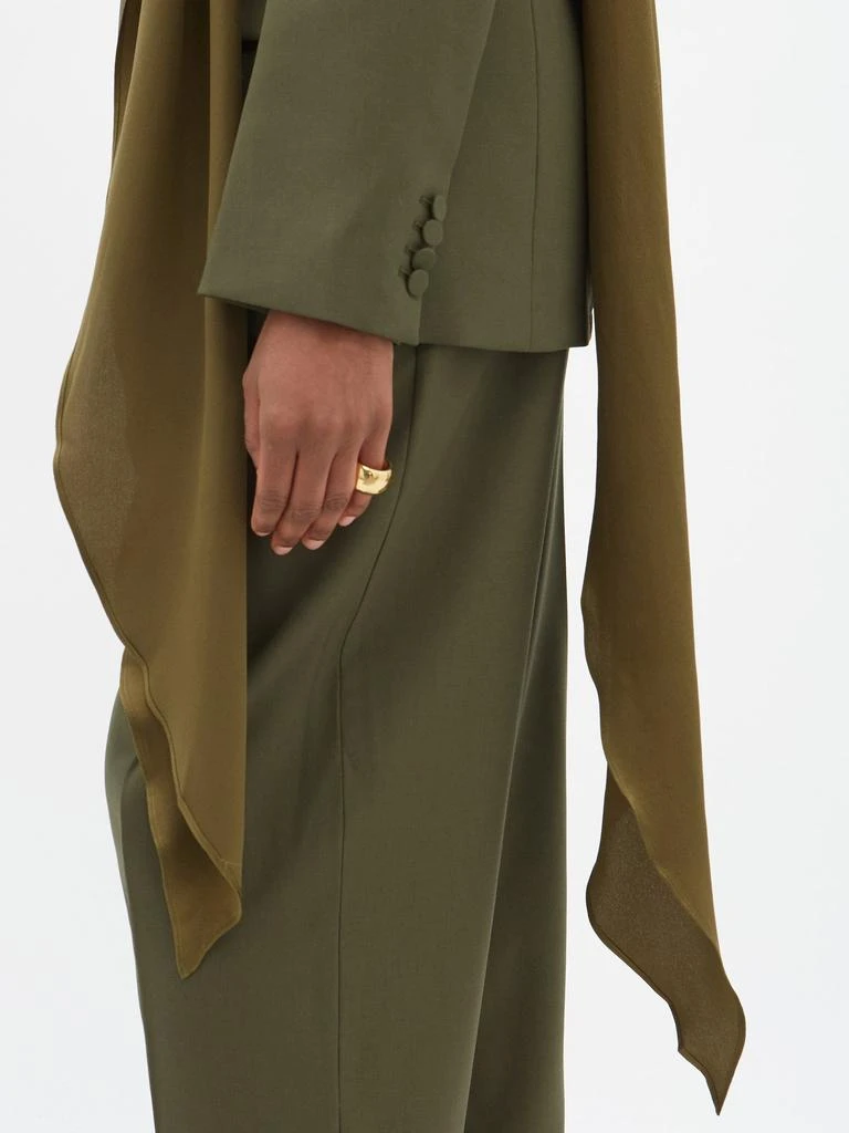 商品ROKSANDA|Theona draped single-breasted wool blazer,价格¥4256,第4张图片详细描述